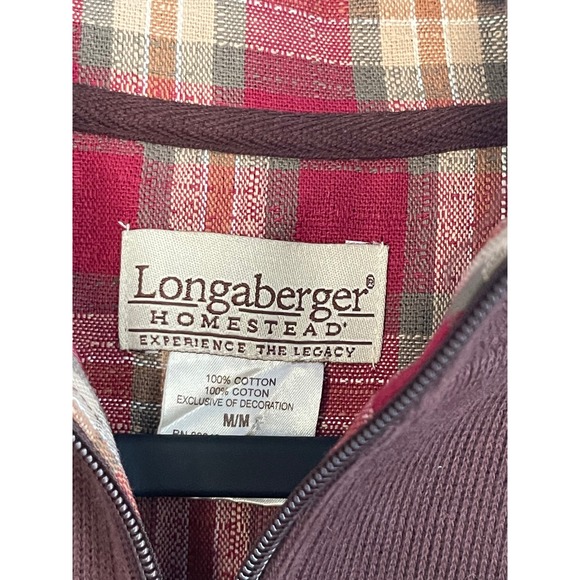 Longaberger Homestead Womens Brown Quarter Zip Long Sleeve Pullover M - Picture 4 of 5
